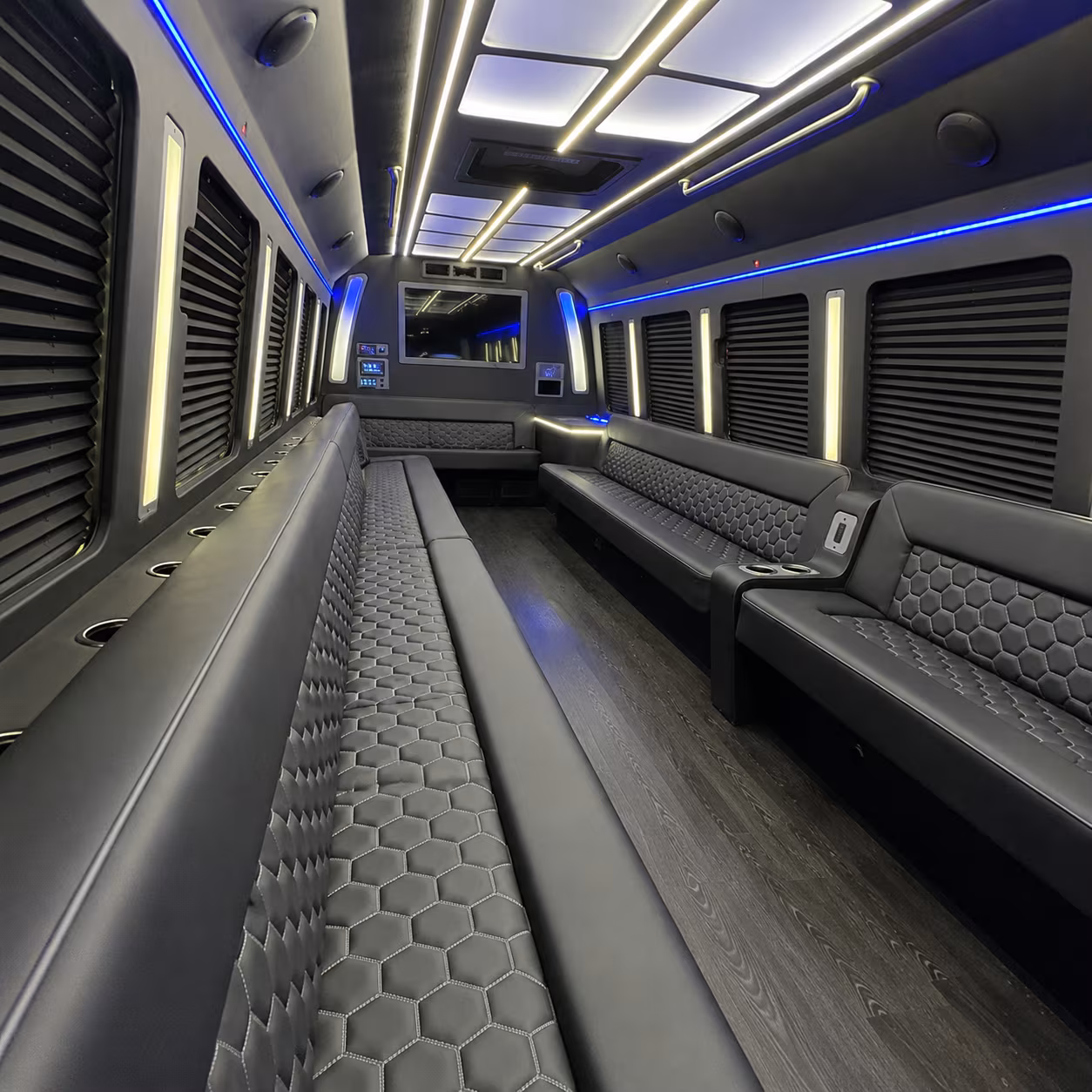 Moreno Valley Bachelor & Bachelorette Transportation party bus exterior