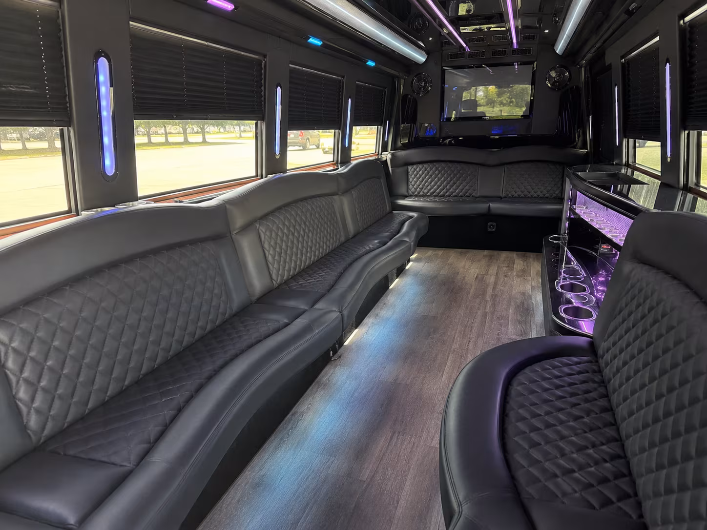 Moreno Valley Bachelor & Bachelorette Transportation party bus exterior