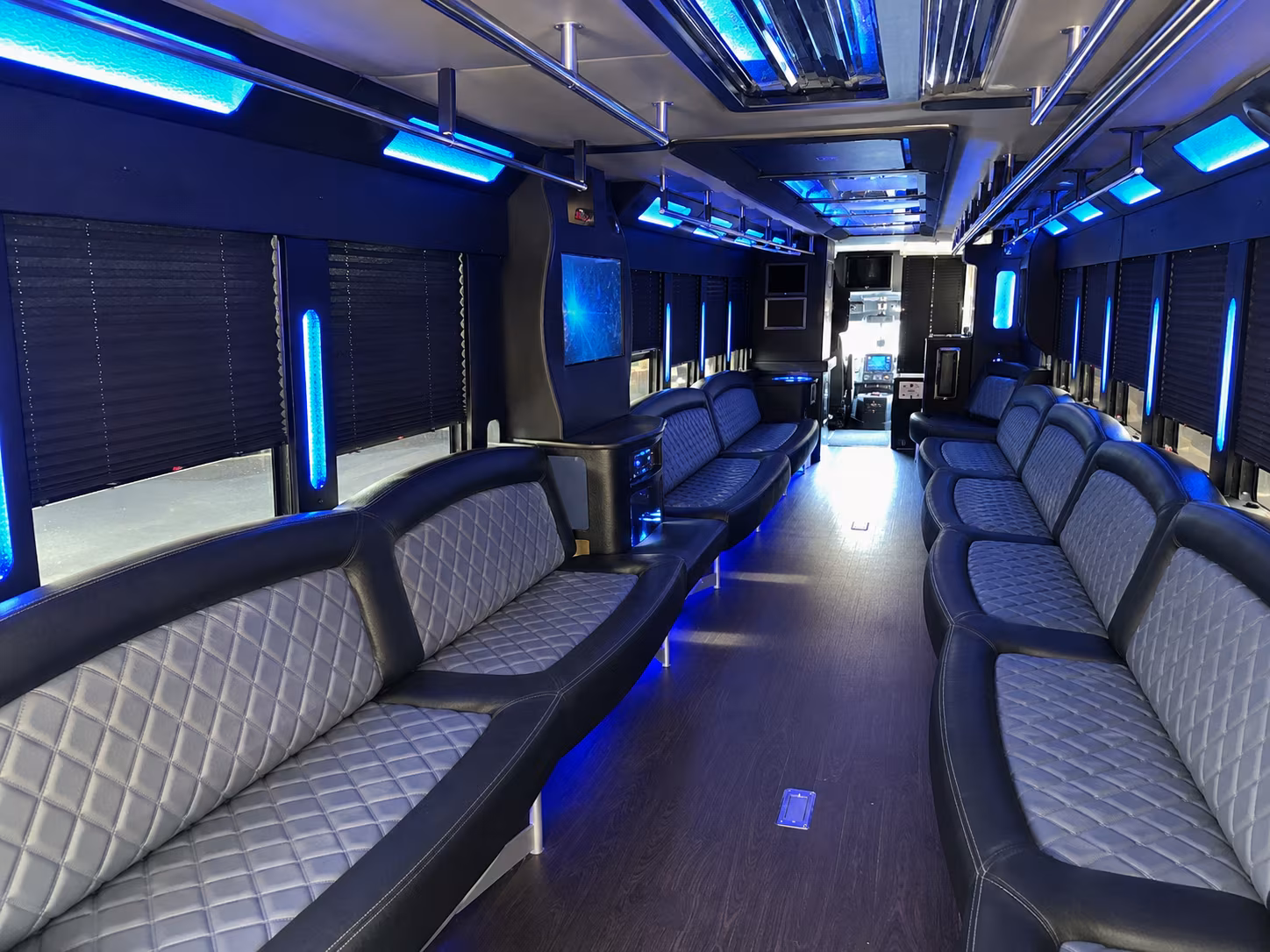 Moreno Valley Bachelor & Bachelorette Transportation party bus exterior