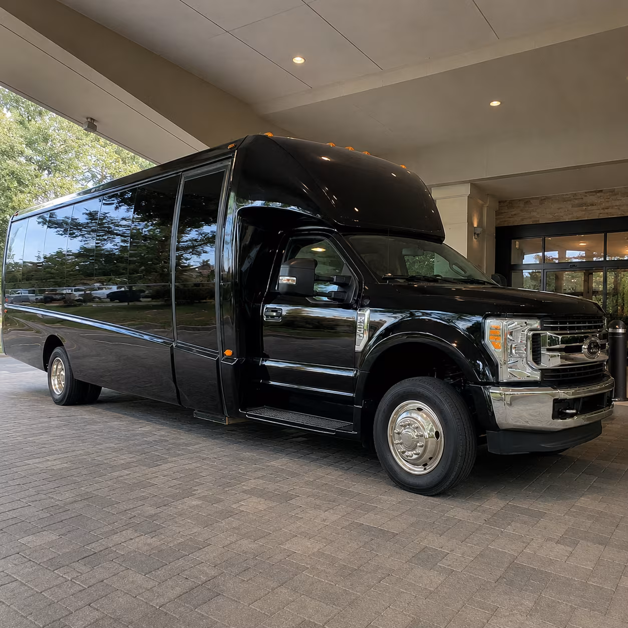Moreno Valley Corporate Transportation party bus exterior