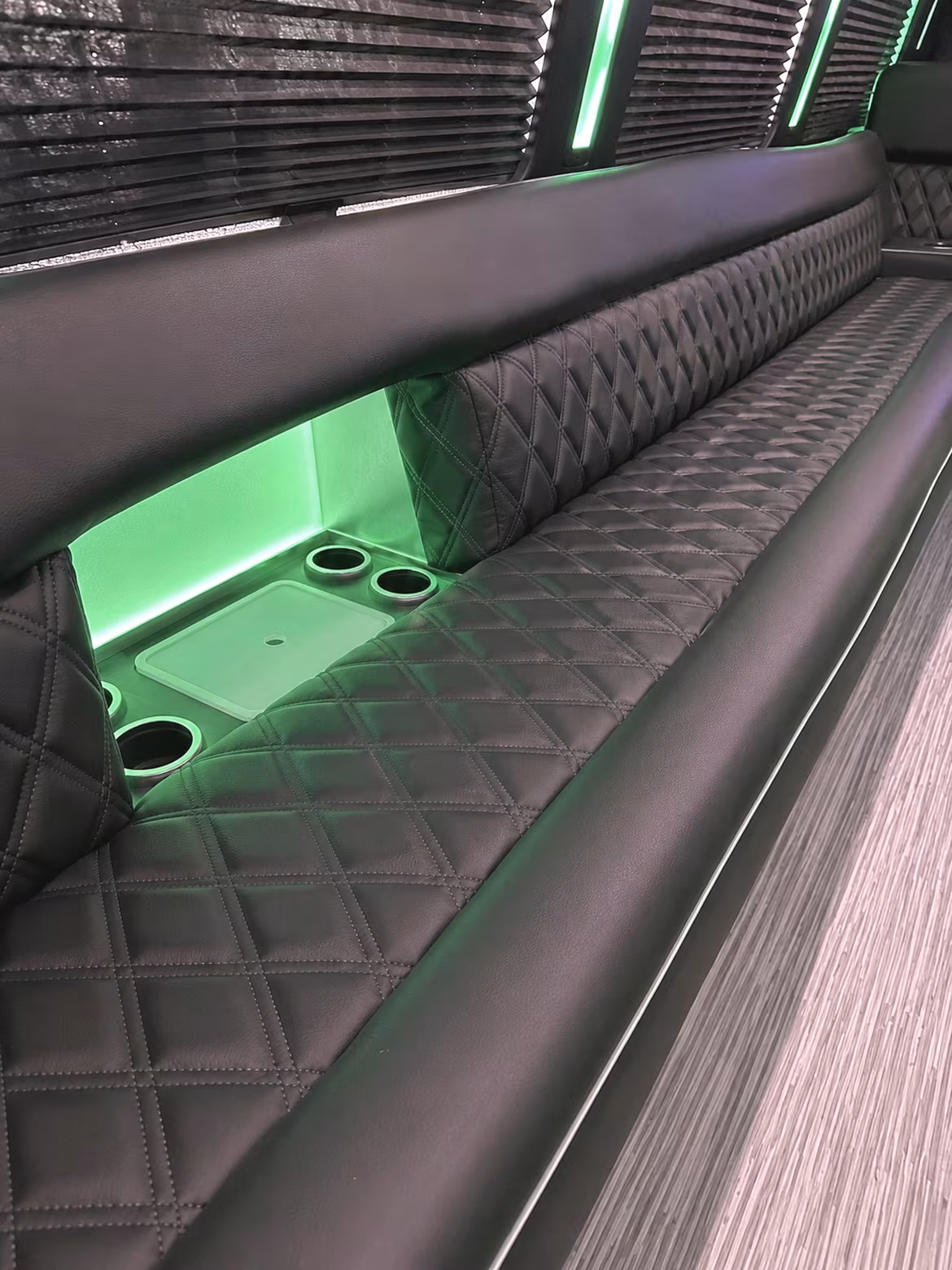 Moreno Valley Private Event Transportation party bus interior