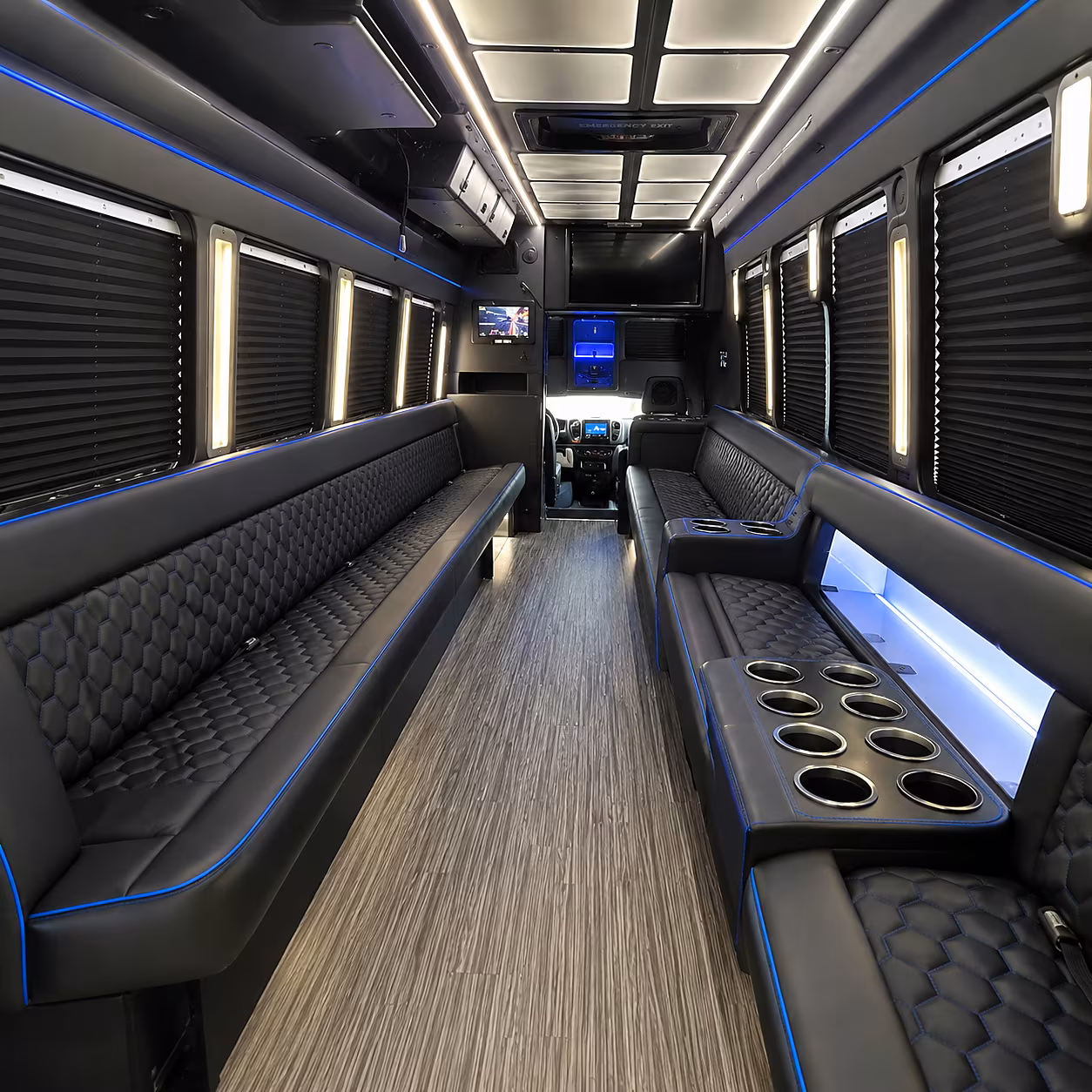 Moreno Valley Private Event Transportation onboard seating