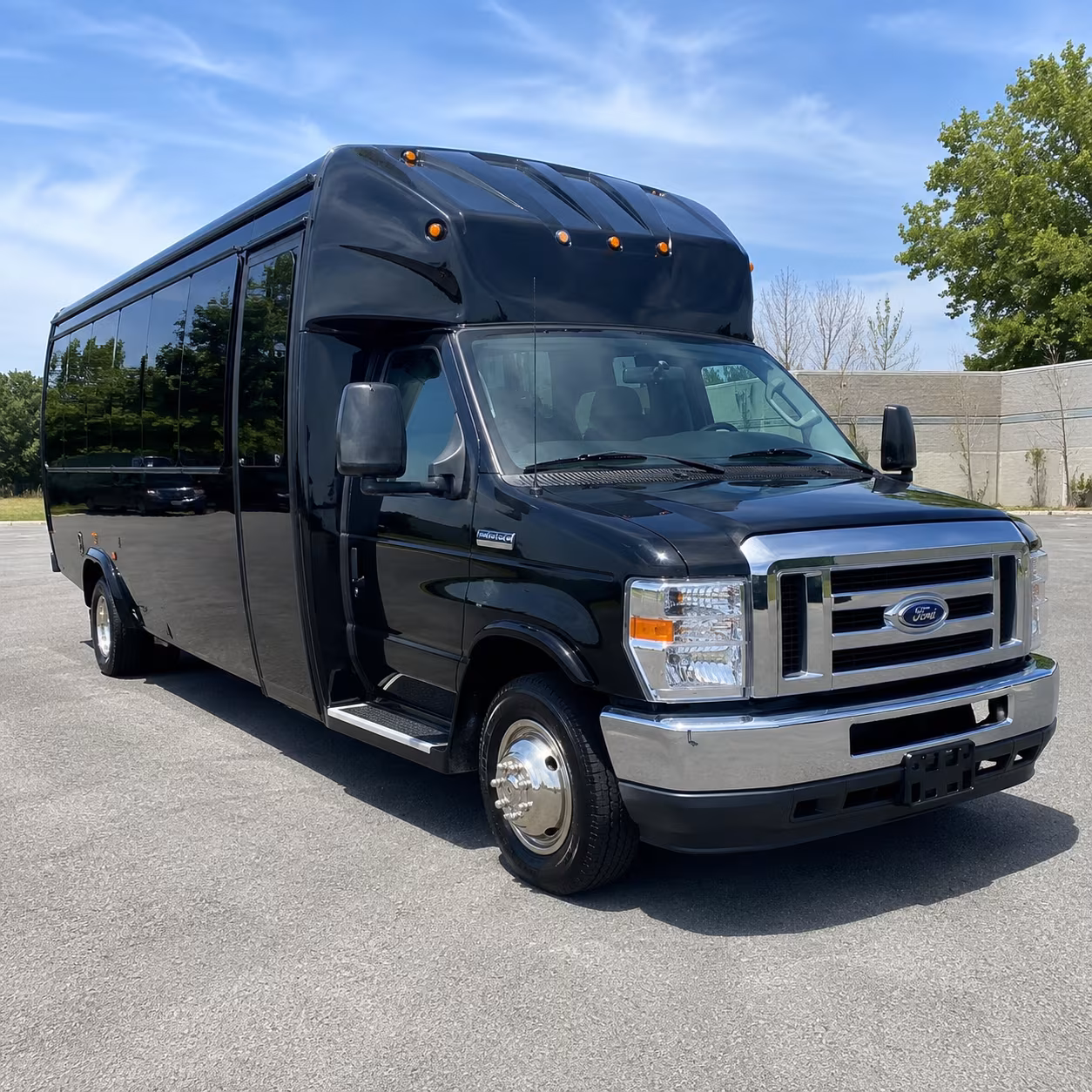 Moreno Valley Prom & Homecoming Transportation party bus exterior