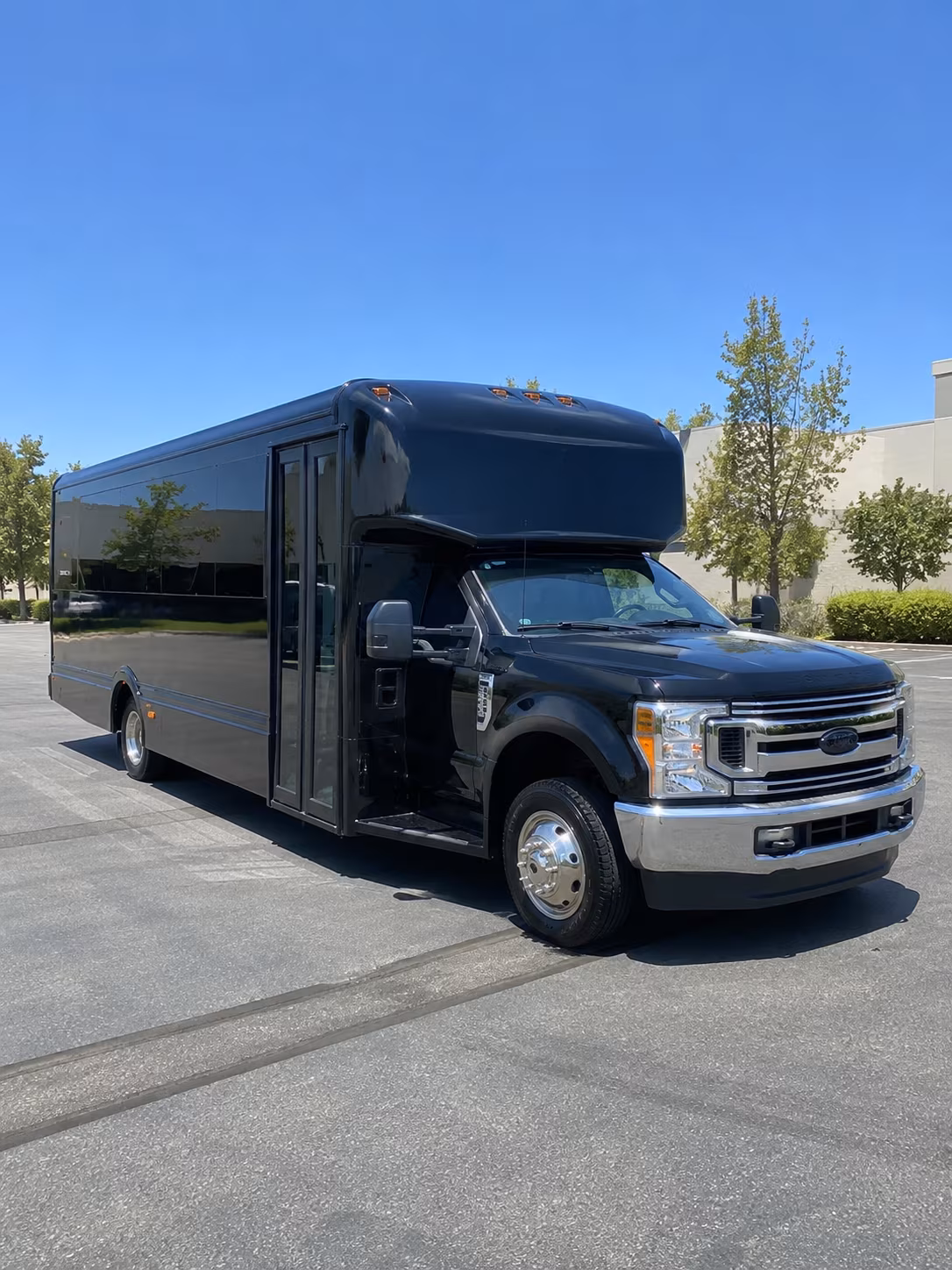 Moreno Valley Prom & Homecoming Transportation party bus exterior