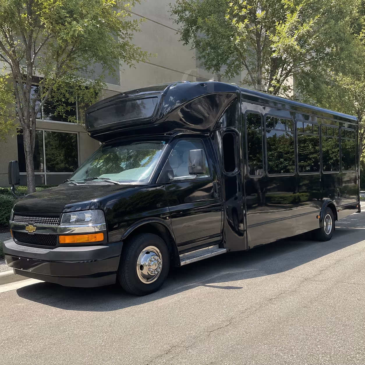 Moreno Valley Prom & Homecoming Transportation party bus exterior