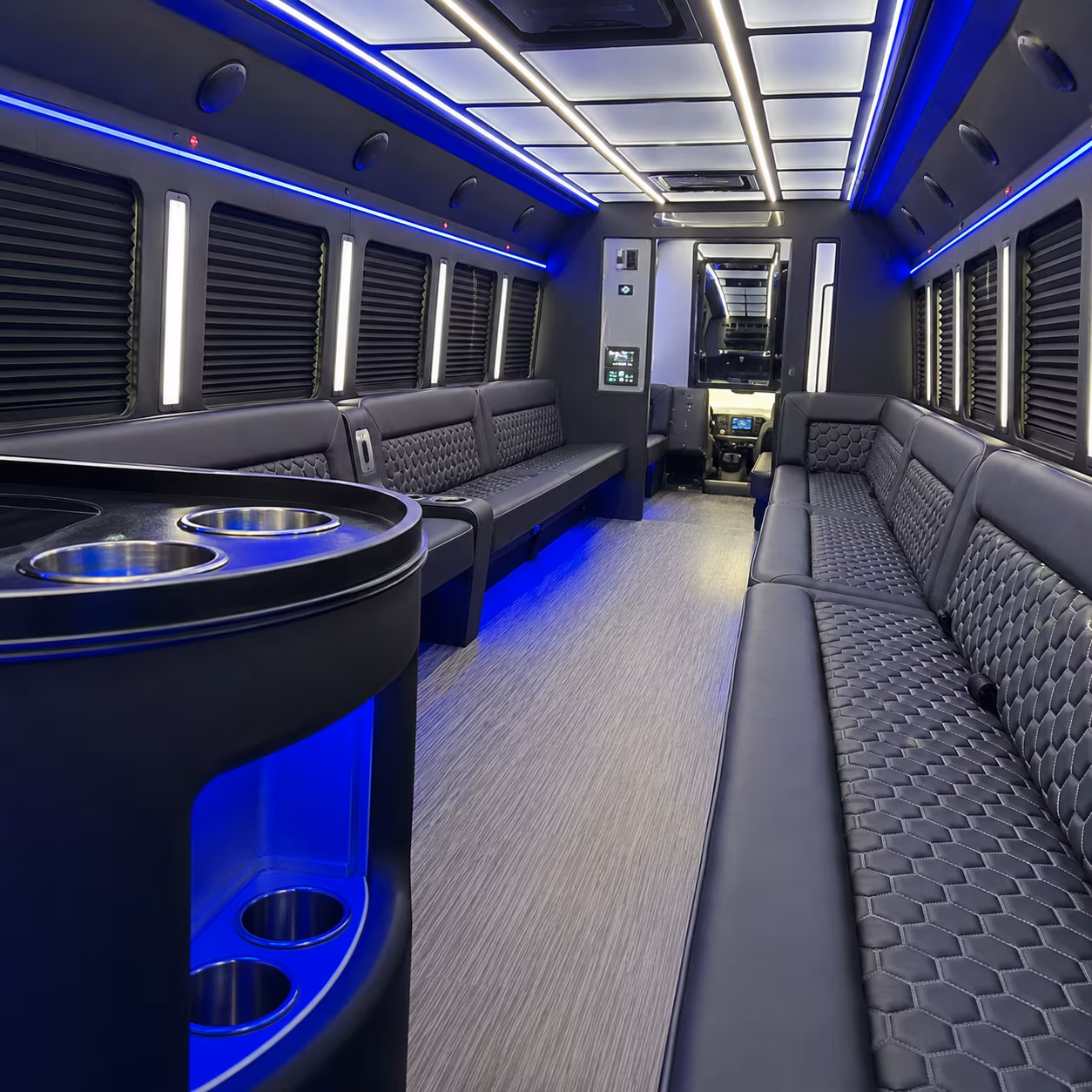 Moreno Valley Prom & Homecoming Transportation onboard seating