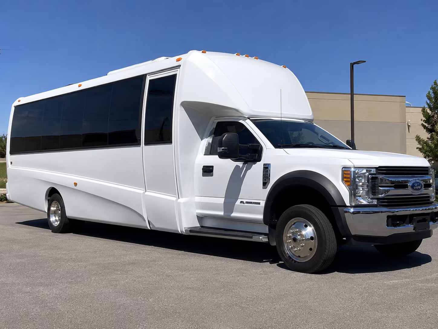 Moreno Valley School Event Transportation party bus exterior