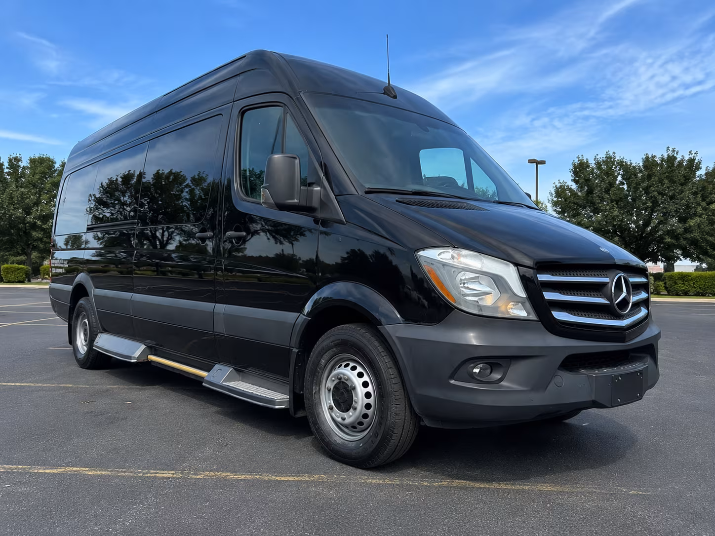 Moreno Valley School Event Transportation party bus exterior