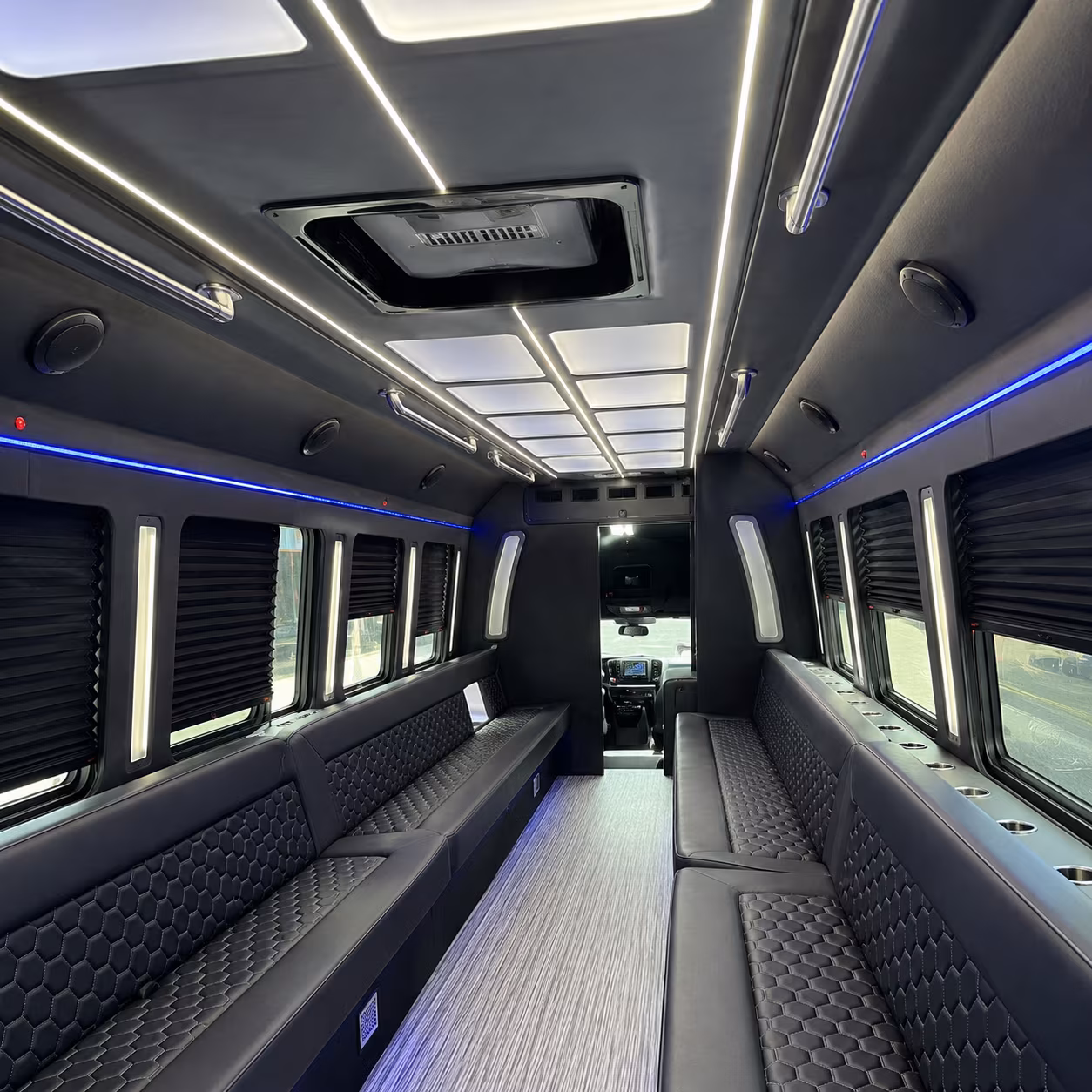 Moreno Valley Sporting Event Transportation party bus exterior