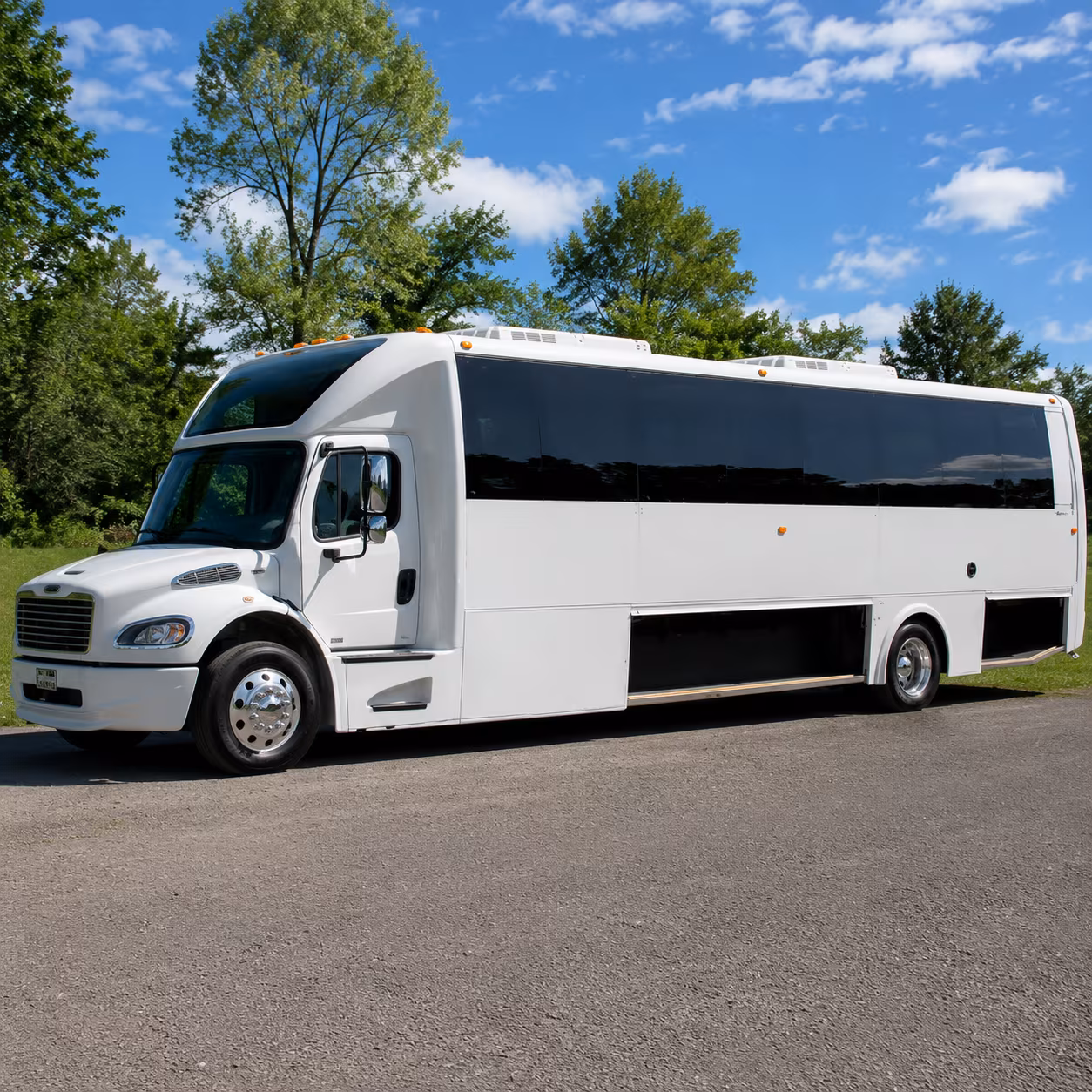 Moreno Valley Wedding Transportation party bus exterior
