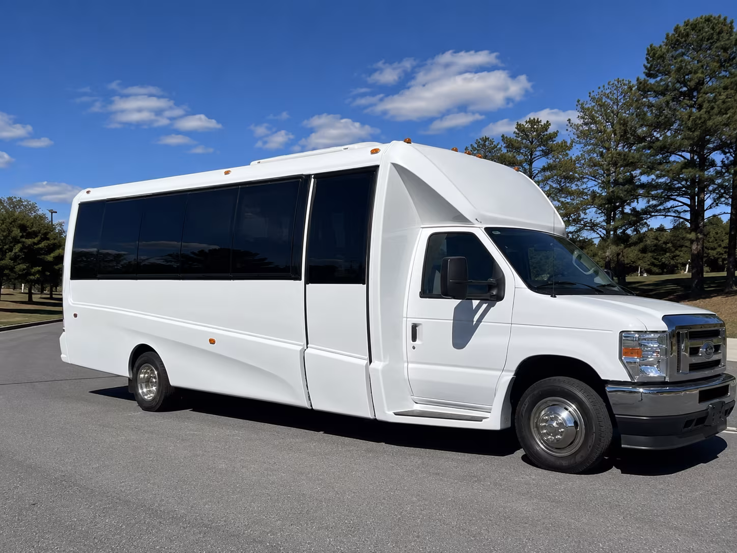Moreno Valley Wedding Transportation party bus exterior