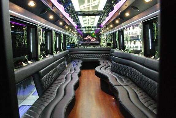 Thousand Oaks 25 Passenger Limo bus Interior