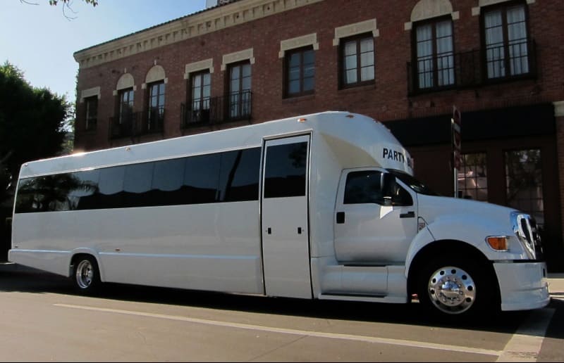 Anaheim 30 Passenger Party Bus White