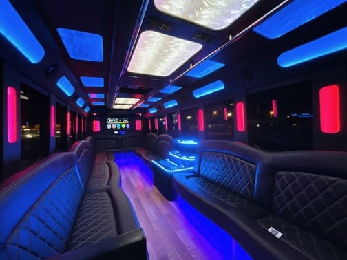 Thousand Oaks 35 Passenger Party Bus Interior